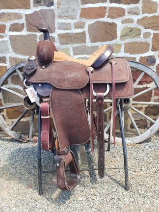 Lazy "L" Saddle - 14 1/2" Chocolate Roughout