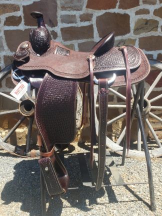 Lazy "L" Saddle - 14" Chocolate Slotted