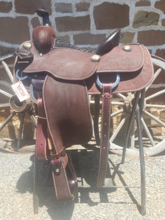 Lazy "L" Saddle - 14" Chocolate Roughout