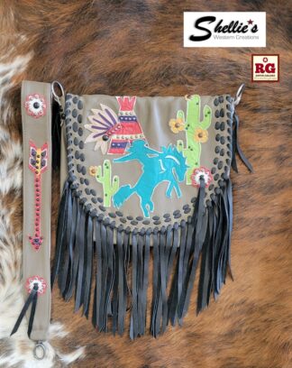 Shellie's Western Creation - "Frontier" Leather Conceal Pocket Handbag